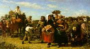 Jules Breton The Vintage at the Chateau Lagrange china oil painting reproduction